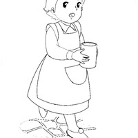 Desenho de Heidi da Disney para colorir