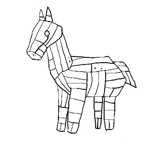 Desenho de Cabeça de cavalo para colorir - Tudodesenhos