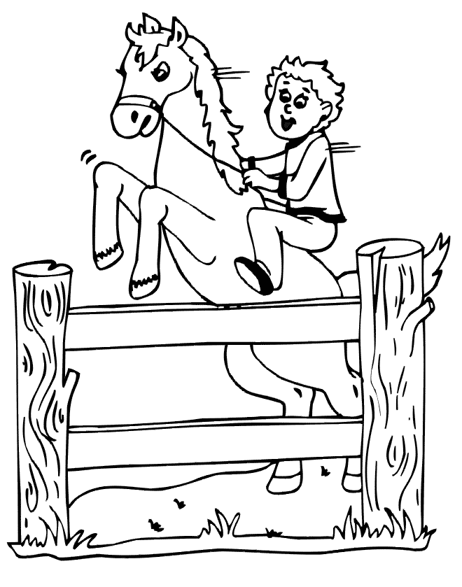 Desenho de Cavalo pula para colorir  Desenhos para colorir e imprimir  gratis