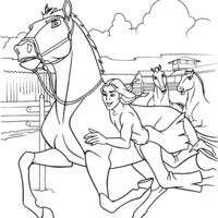 Desenho de Cavalo Spirit para colorir