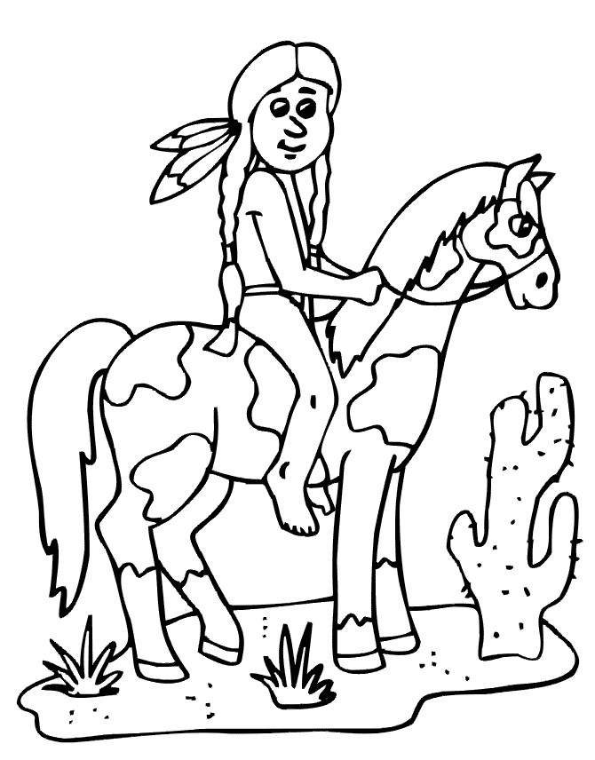 Indio no cavalo