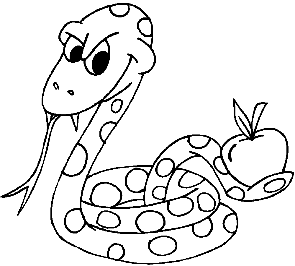 Desenho de Cobra bonita para colorir - Tudodesenhos