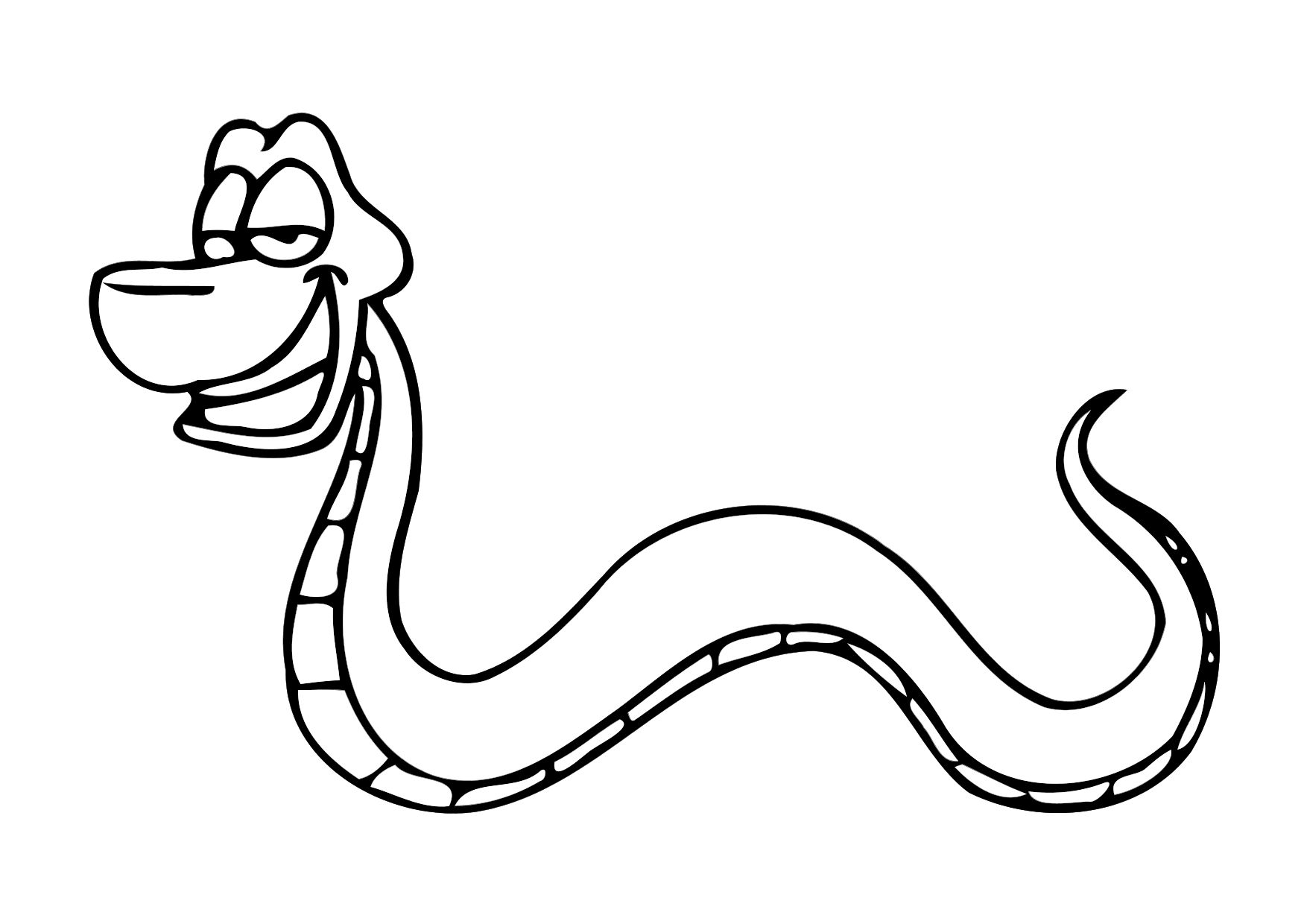 Desenho de Cobra bonita para colorir - Tudodesenhos