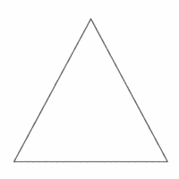 Desenho de Triângulo para colorir