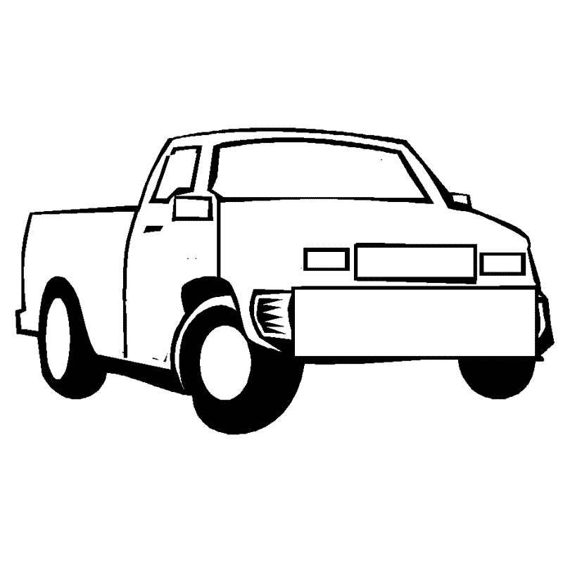 Desenho de Carro com capota traseira para colorir 