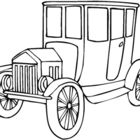 Desenho de Carro antigo para colorir