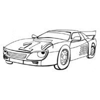 Desenho de Carro da Fiat para colorir