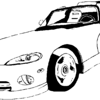 Desenho de Carro de luxo Porsche para colorir