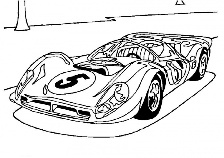 Desenho de Carro de corrida para Colorir - Colorir.com