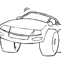 Desenho de Carro importado para colorir