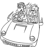 Desenho de Carro inglês para colorir