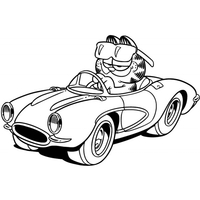Desenho de Carro do Garfield para colorir