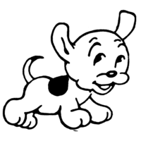 Desenho de Cachorrinho lindo para colorir