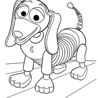 Desenho de Cachorro do Toy Story para colorir