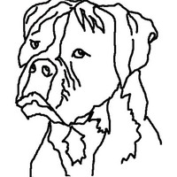 Desenho de Cachorro feio para colorir