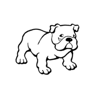 Desenho de Cachorro gordo para colorir