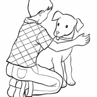 Desenho de Cachorro, melhor amigo do homem para colorir