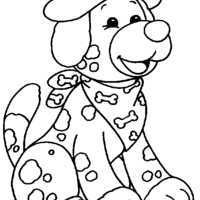 Desenho de Cachorro palhacinho para colorir