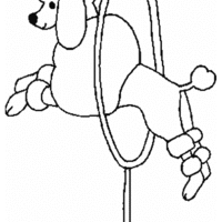 Desenho de Cachorro de circo para colorir
