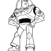 Desenho de Agente espacial Buzz Lightyear para colorir