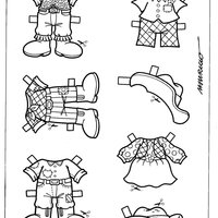 Desenho de Jogos de vestir roupinhas Turma da Monica para colorir
