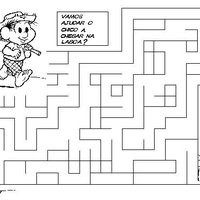 Desenho de Jogo do labirinto Chico Bento para colorir