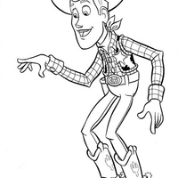 Desenho de Woody de Toy Story para colorir