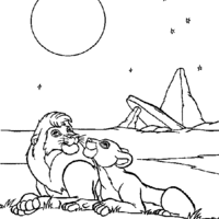 Desenho de Filme O Rei Leão para colorir