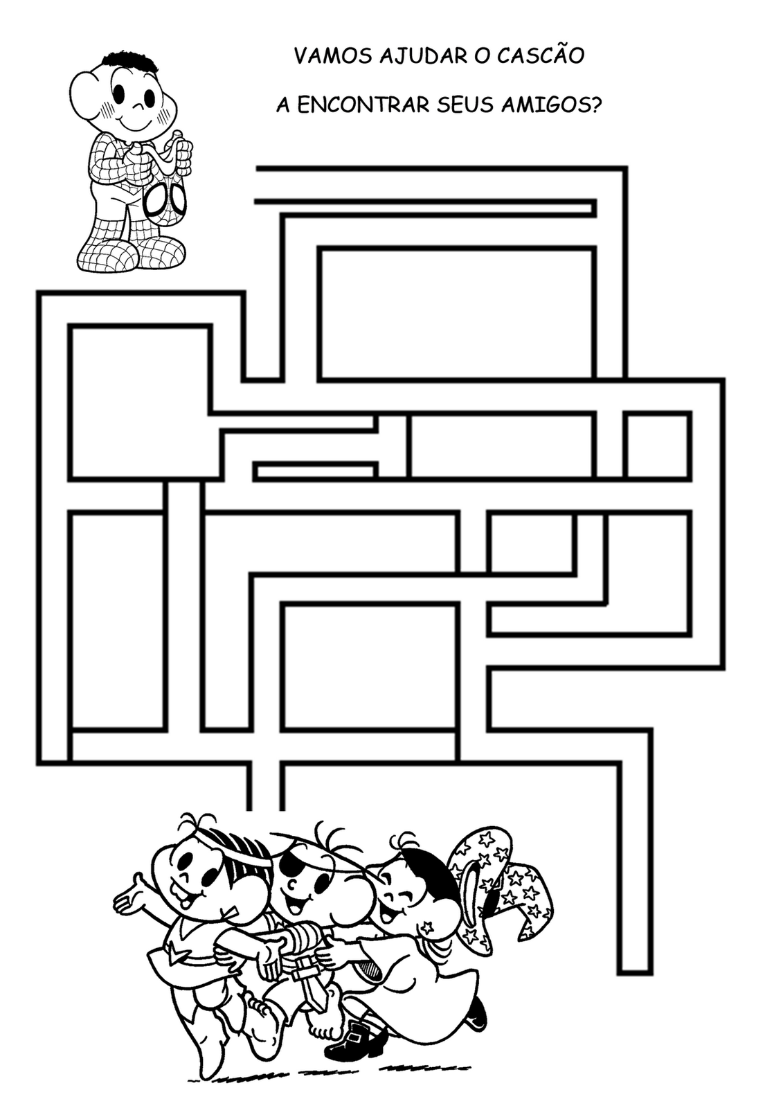Jogo de labirinto amizade