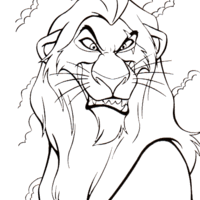 Desenho de Scar para colorir