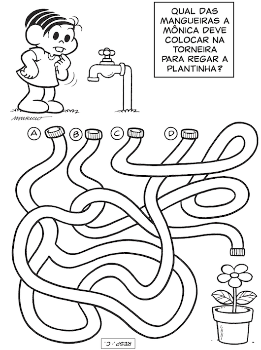 Jogo Antigo para Colorir Um Passeio Pela Montanha com a Turma da Mônica, Brinquedo Coluna Usado 57959962