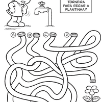 Desenho de Jogo do labirinto Monica para colorir