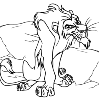 Desenho de Tio Scar para colorir