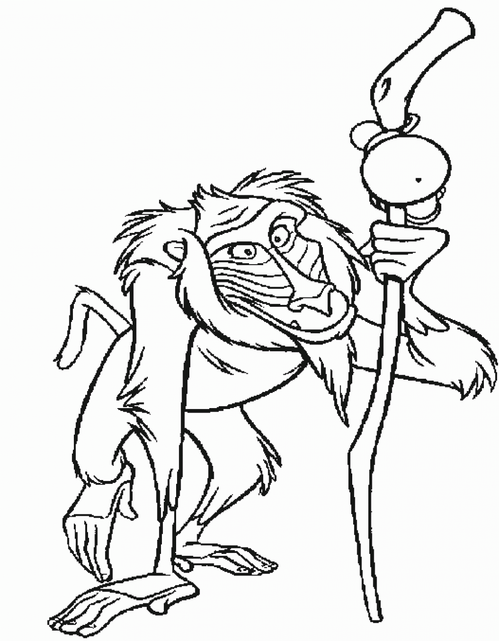 Desenho De Velho Rafiki Para Colorir Tudodesenhos