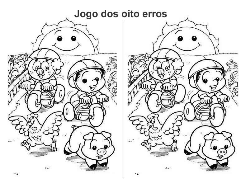 Jogo dos 7 erros para colorir - Tudodesenhos