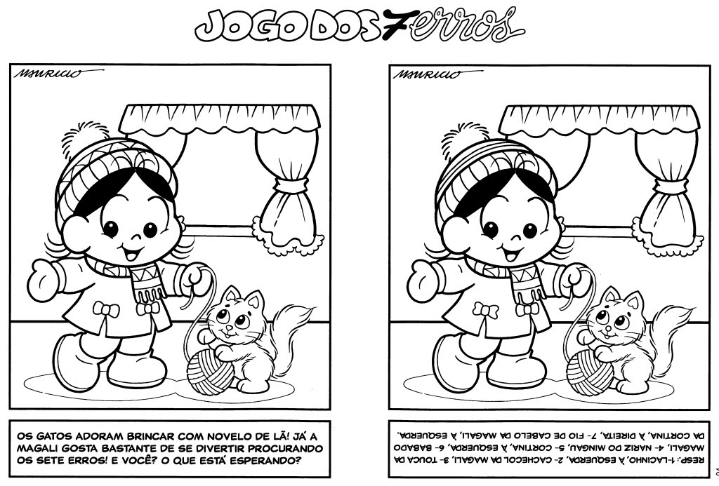 Jogo dos 7 erros - Gatinho