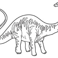Desenho de Alossauro para colorir