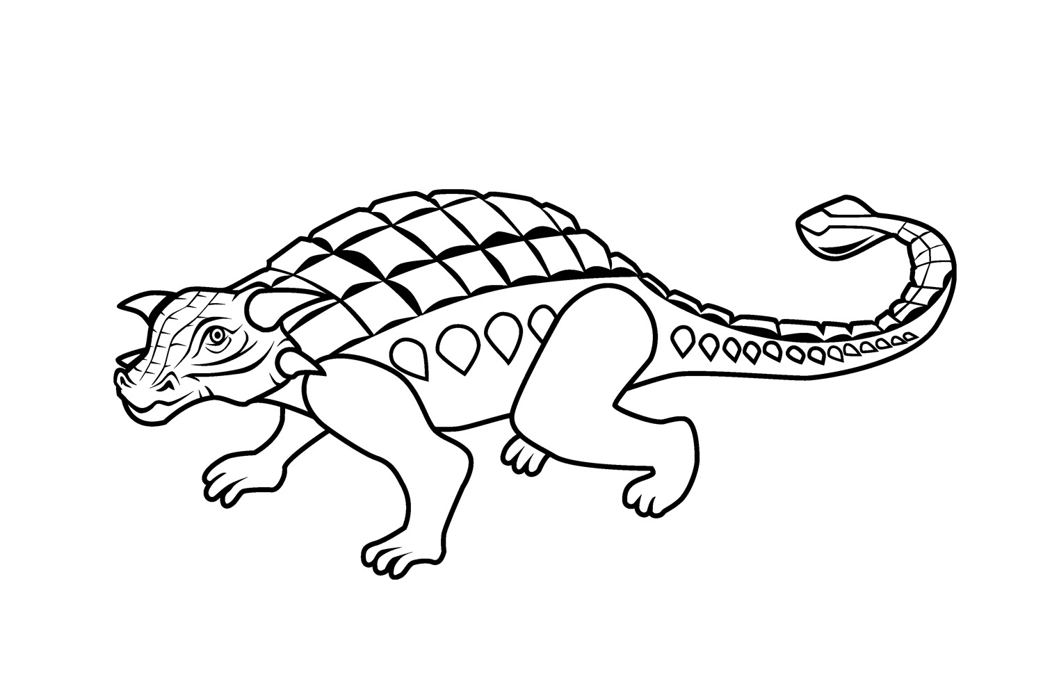 Desenho Para Colorir dinossauro - anquilossauro - Imagens Grátis Para  Imprimir - img 27630
