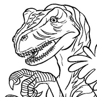 Desenho de Dinossauro carnívoro para colorir