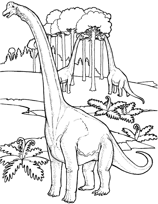 Dinossauro de pescoco longo