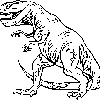 Desenho de Dinossauro grande para colorir