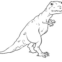 Desenho de Dinossauro lagarto para colorir