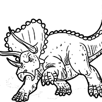 Desenho de Dinossauro enfurecido para colorir