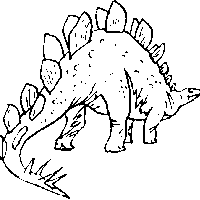 Desenho de Estegossauro para colorir