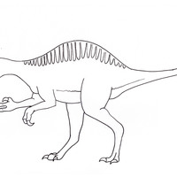 Desenho de Espinossauro para colorir
