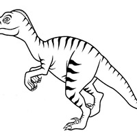 Desenho de Velociraptor para colorir