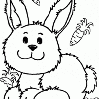 Desenho de Coelhinho infantil para colorir