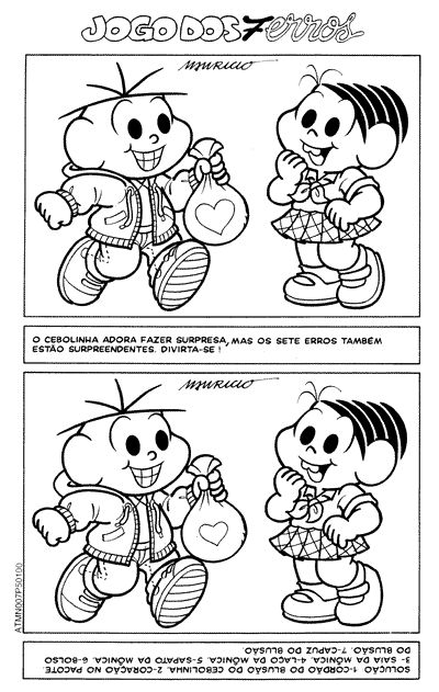 Jogos dos Sete Erros para Imprimir - Desenhos Para Colorir