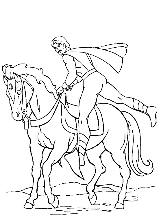 Arqueiro montando cavalo