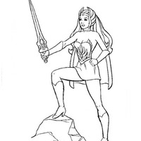 Desenho de She-ra a princesa do poder para colorir
